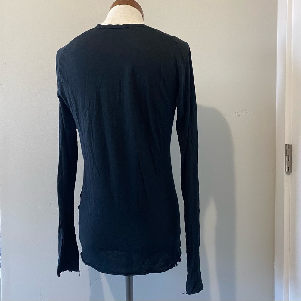 Julius men’s black long-sleeve T-shirt, Size 1 (~XS) - Picture 3 of 10
